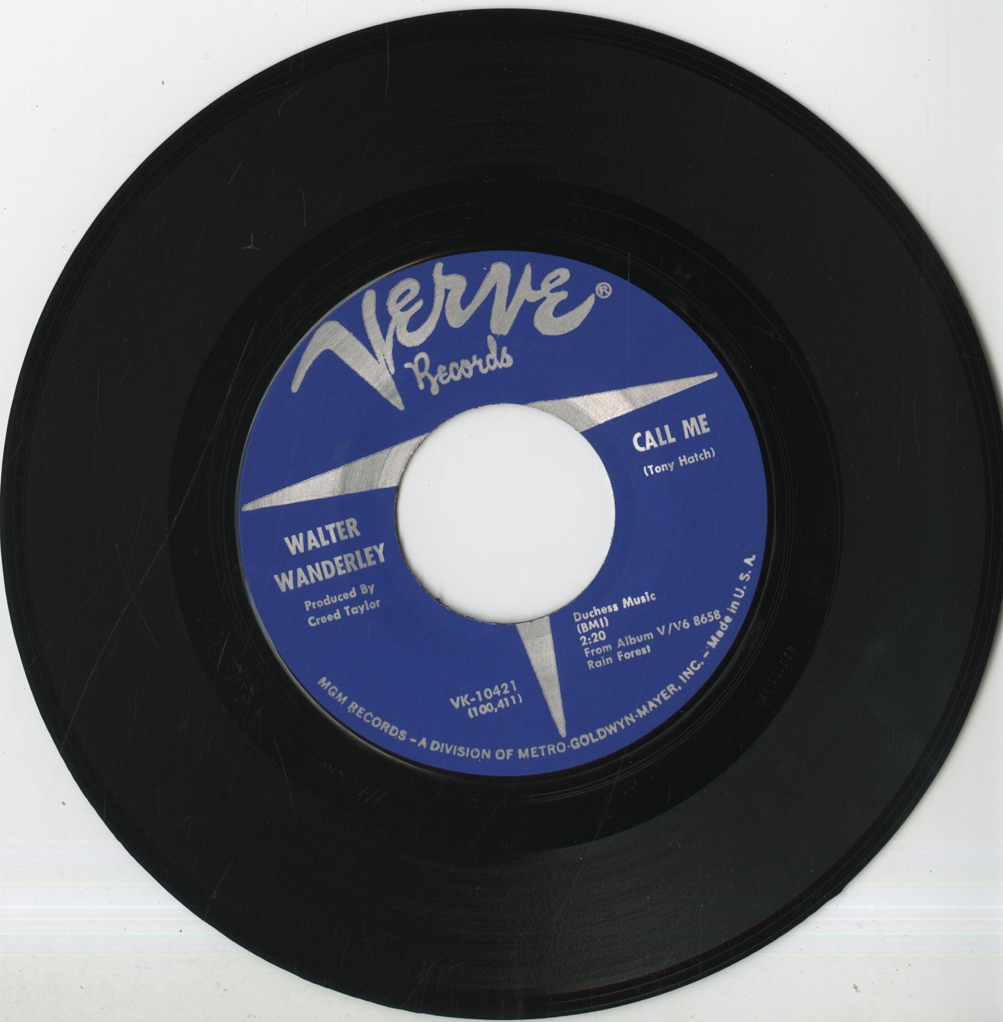 Walter Wanderley / ワルター・ワンダレイ / Summer Samba / Call Me -7 (VK 10421)