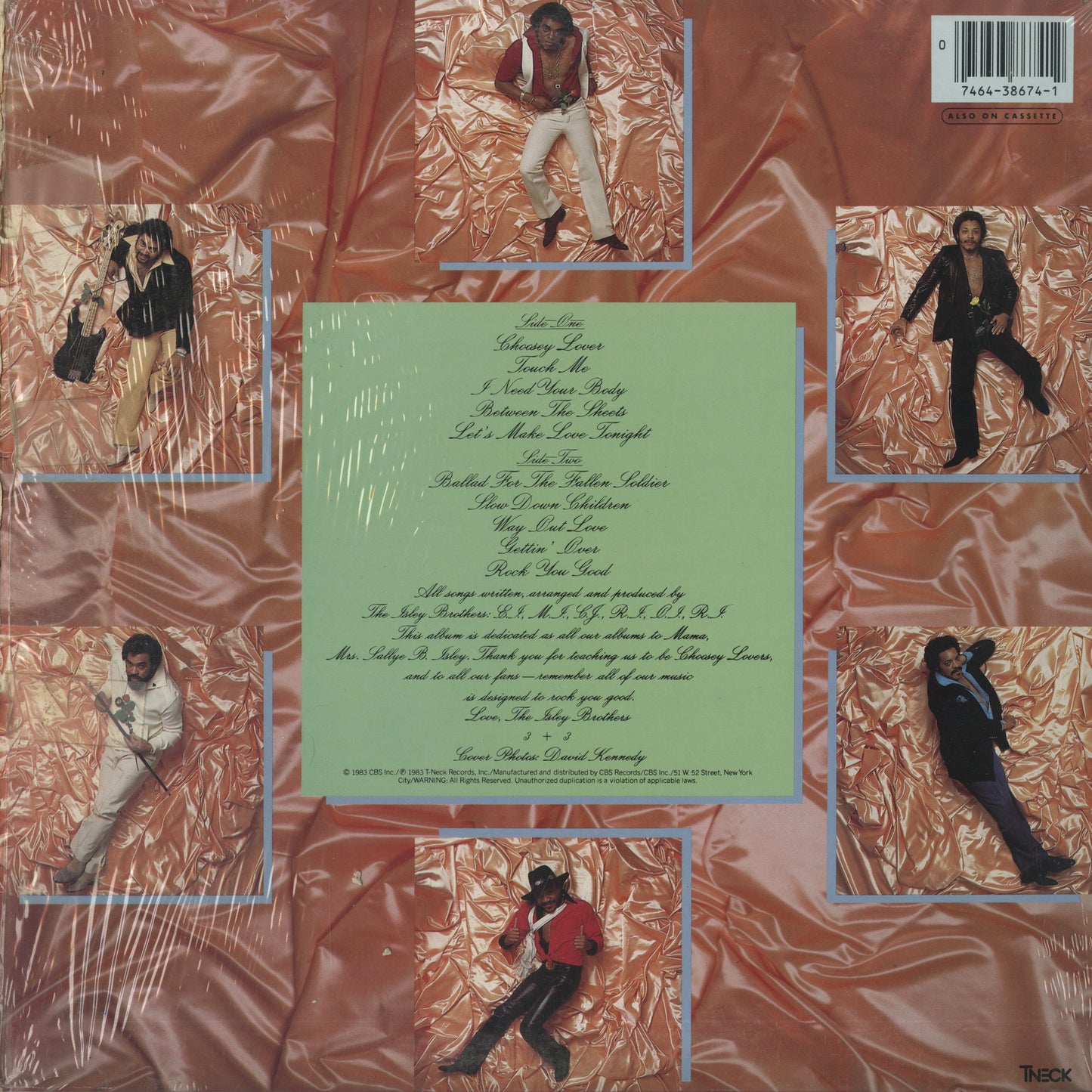 The Isley Brothers / アイズレー・ブラザーズ / Between The Sheets (FZ 38674)