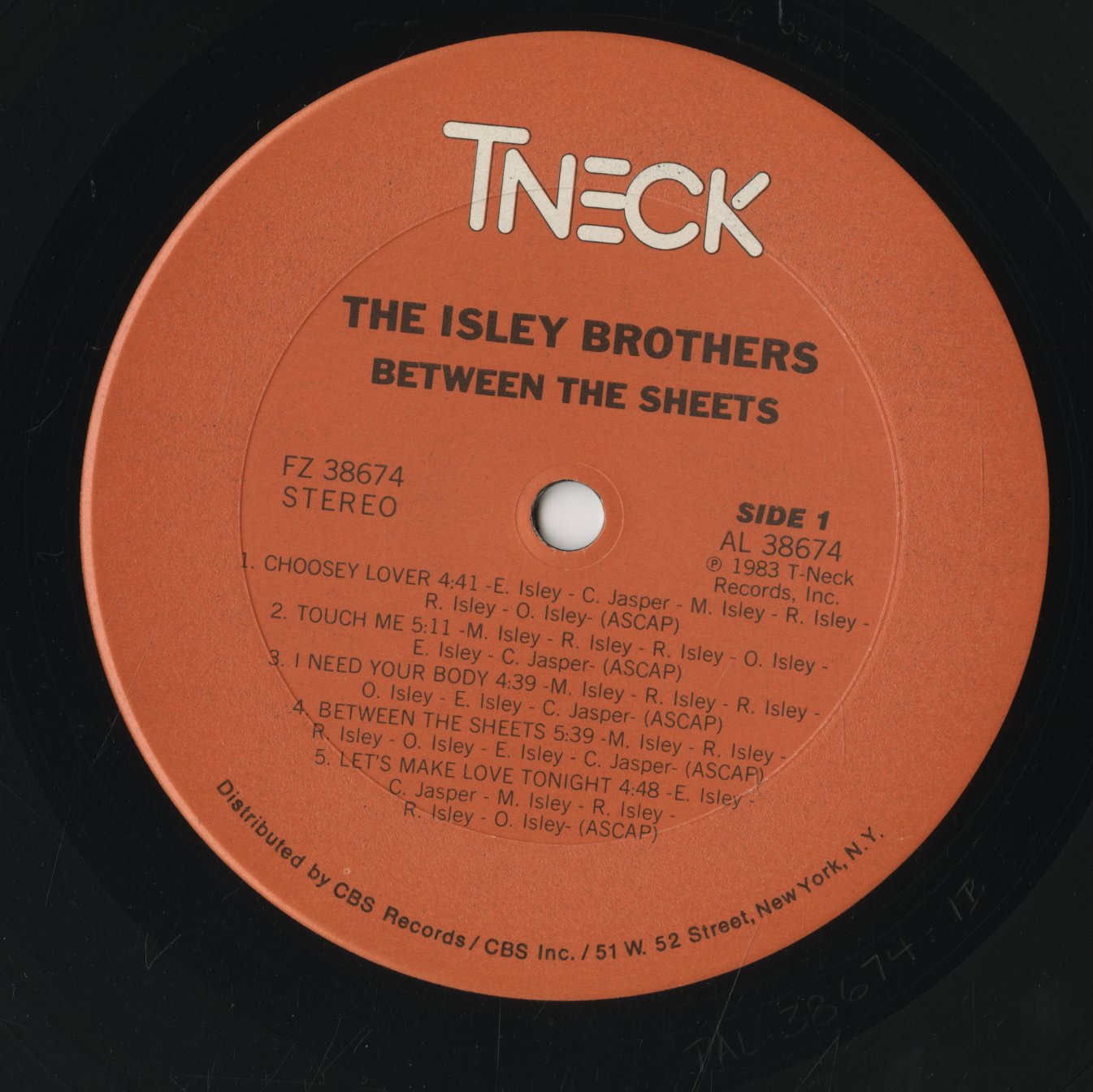 The Isley Brothers / アイズレー・ブラザーズ / Between The Sheets (FZ 38674)
