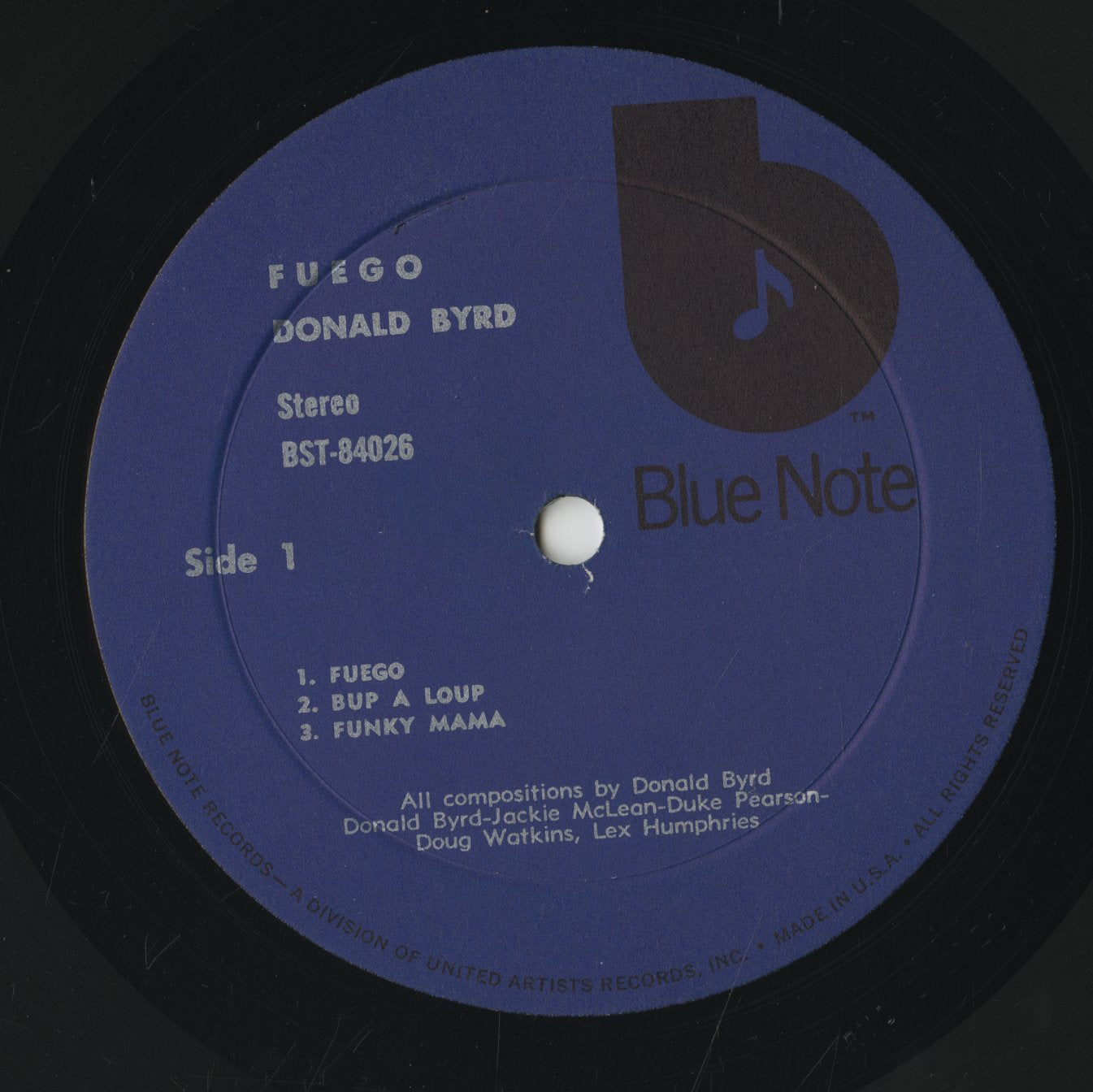 Donald Byrd / ドナルド・バード / Fuego (BST-84026) – VOXMUSIC WEBSHOP