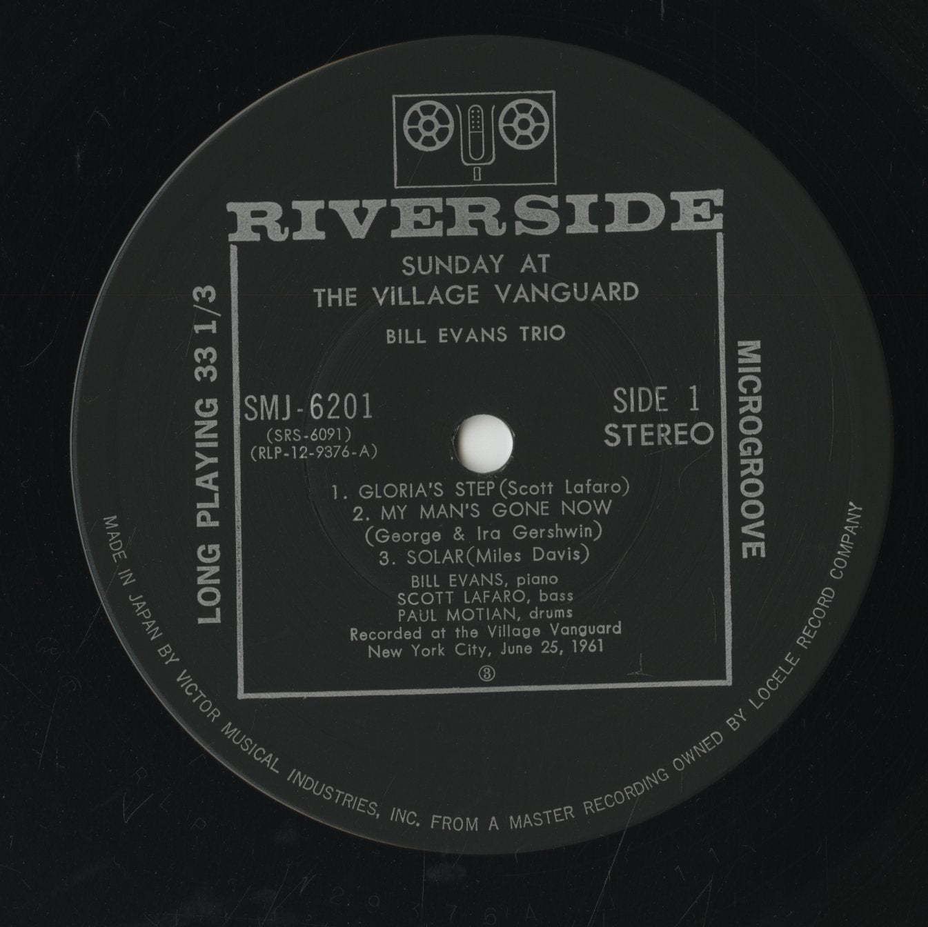 Bill Evans / ビル・エヴァンス / Sunday At The Village Vanguard (SMJ-6201)