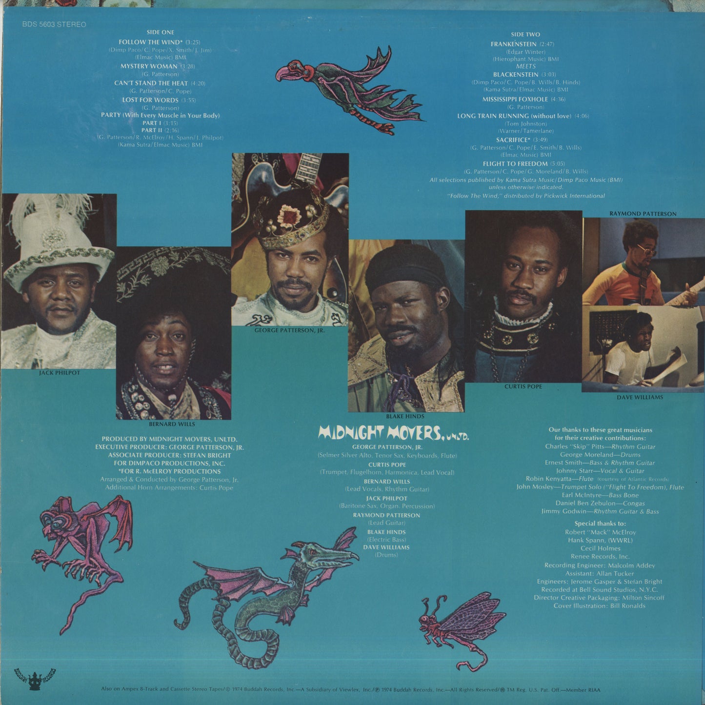 Midnight Movers, Unltd / ミッドナイト・ムーバーズ / Follow The Wind (BDS 5603)