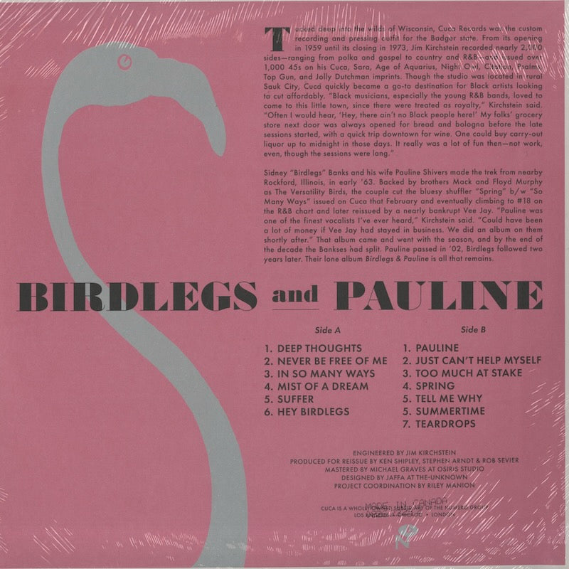 Birdlegs & Pauline - Birdlegs & Pauline (NUM602) Numero Group back
