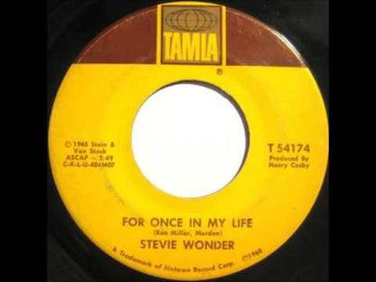 Stevie Wonder / スティーヴィ・ワンダー / For Once In My Life / Angie Girl -7 ( T 54174 )