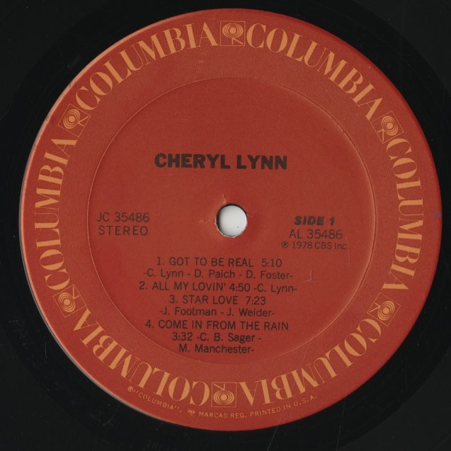 Cheryl Lynn / シェリル・リン / Cheryl Lynn (JC 35486)