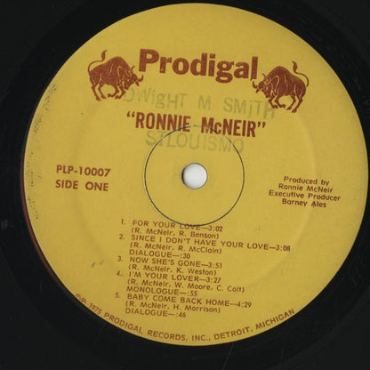 Ronnie McNeir / ロニー・マクネア / Ronnie McNeir 1975 (PLP-10007)