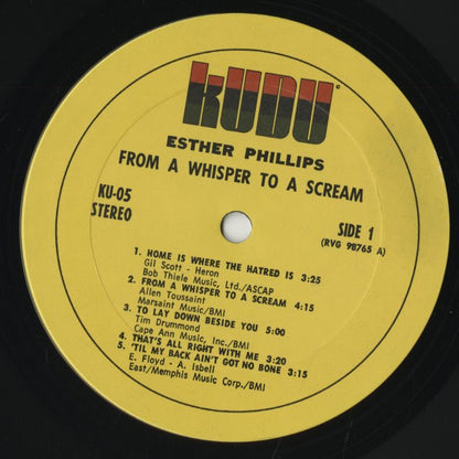 Esther Phillips / エスター・フィリップス / From A Whisper To A Scream (KU05)
