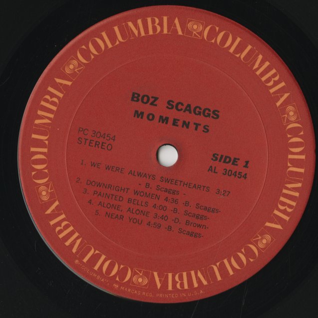 Boz Scaggs / ボズ・スキャッグス / Moments (PC30454) – VOXMUSIC WEBSHOP