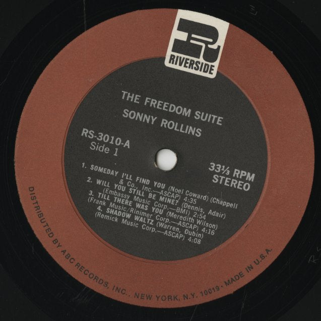 Sonny Rollins / ソニー・ロリンズ / Freedom Suite (RS3010)