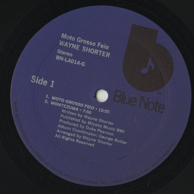 Wayne Shorter / ウェイン・ショーター / Moto Grosso Feio (BN LA014G)