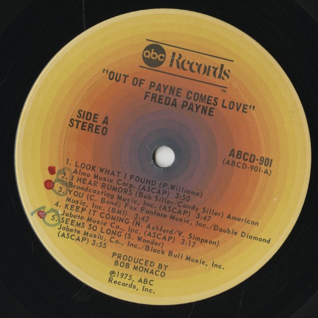 Freda Payne / フリーダ・ペイン / Out Of Payne Comes Love (ABCD-901)