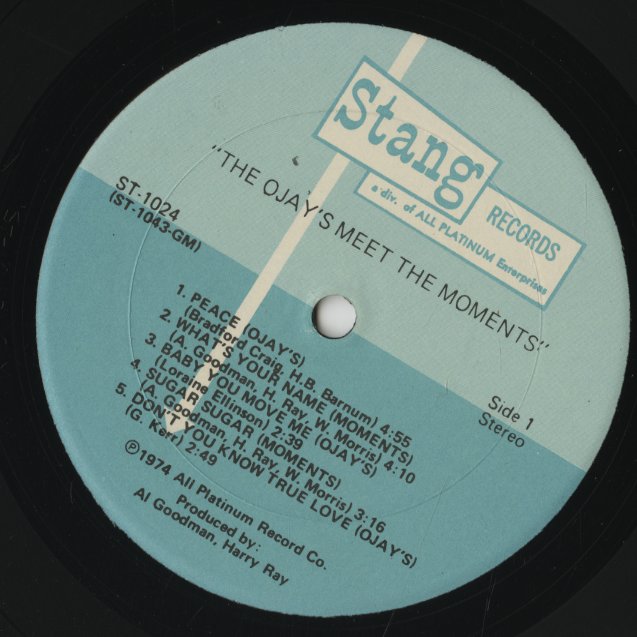 O'Jays / The Moments / オージェイズ　モーメンツ / O'Jays Meet The Moments (ST1024)