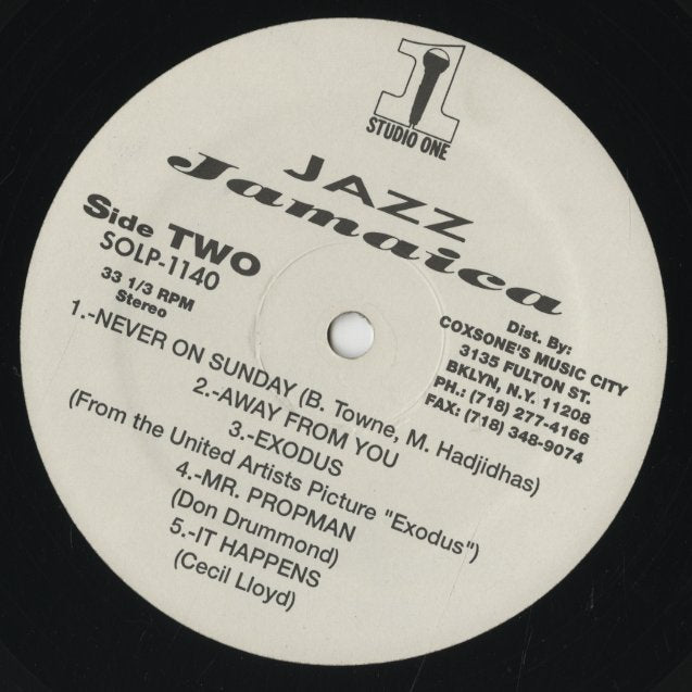 Jazz Jamaica / ジャズ・ジャマイカ / From The Workshop (SOLP1140