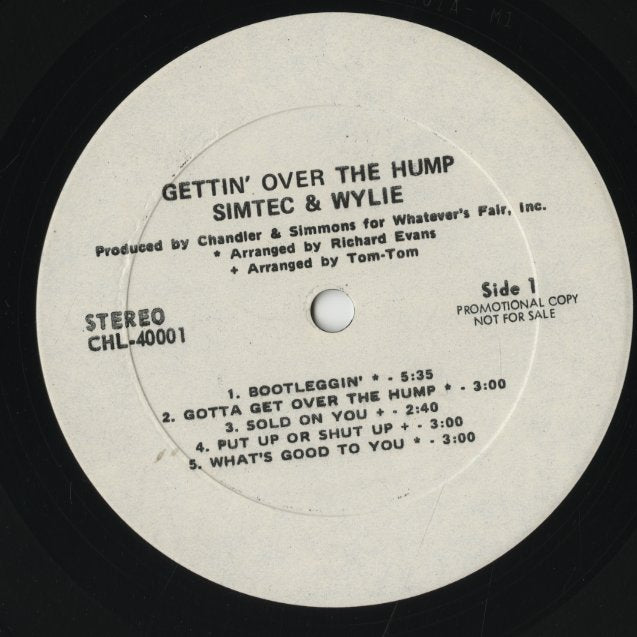 Simtec & Wylie / シムテック&ウィリー / Gettin Over The Hump (CHL-40001)