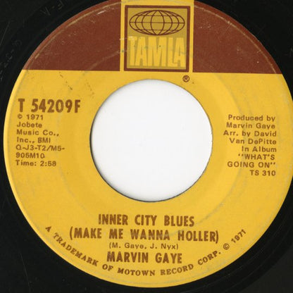 Marvin Gaye / マーヴィン・ゲイ / Inner City Blues / Wholy Wholy -7 (T54209F)