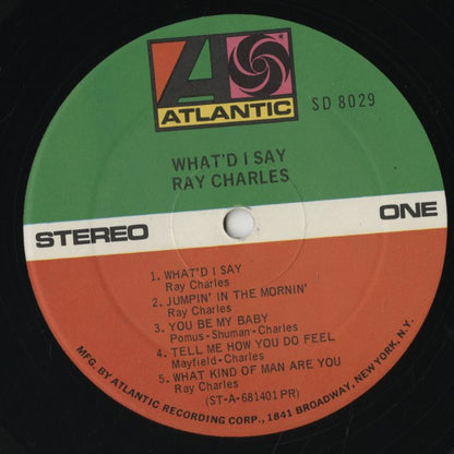 Ray Charles / レイ・チャールズ / What'd I Say (SD 8029)