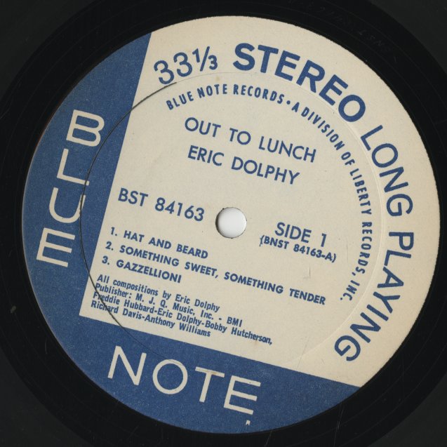 Eric Dolphy / エリック・ドルフィ / Out To Lunch (BST84163)