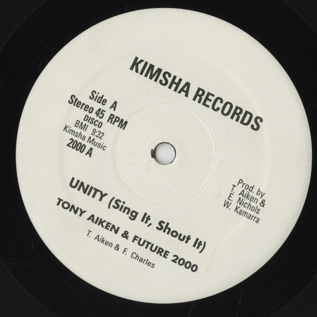 Tony Aiken & Future 2000 / Unity, Sing It, Shout It (K 2000)