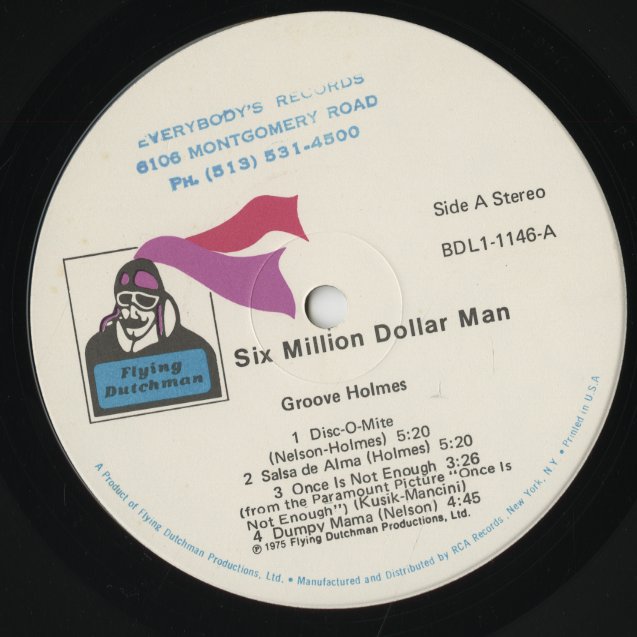Richard Groove Holmes / リチャード・グルーヴ・ホルムズ / Six Million Dollar Man (BDL1-1146)