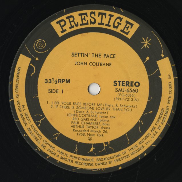 John Coltrane / ジョン・コルトレーン / Settin' The Pace (SMJ6560)
