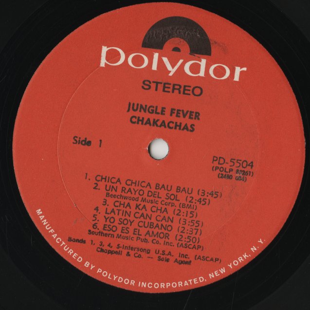Chakachas / チャカチャス / Jungle Fever (PD5504)