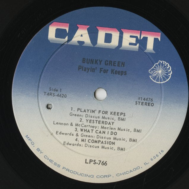 Bunky Green / バンキー・グリーン / Playin' For Keeps (LPS 766)