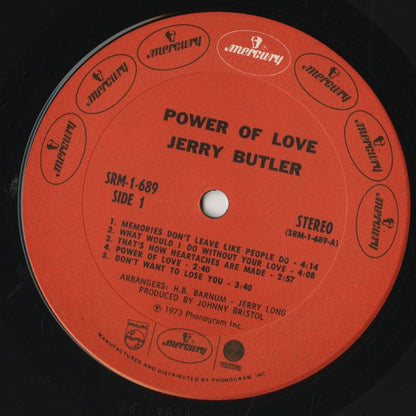 Jerry Butler / ジェリー・バトラー / Power Of Love (SRM-1-689)