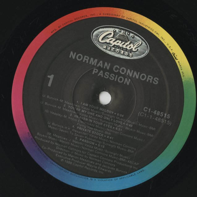 Norman Connors / ノーマン・コナーズ / Passion (C1-48515)