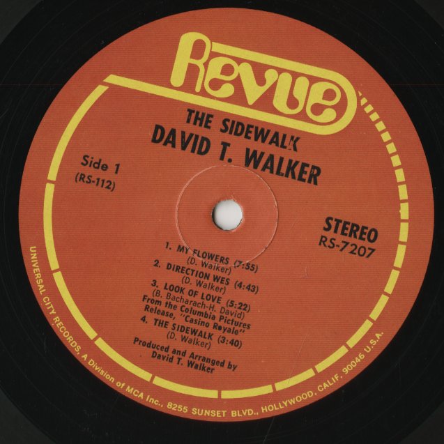 David T. Walker / デヴィッド・ティー・ウォーカー / The Sidewalk (RS 7207)