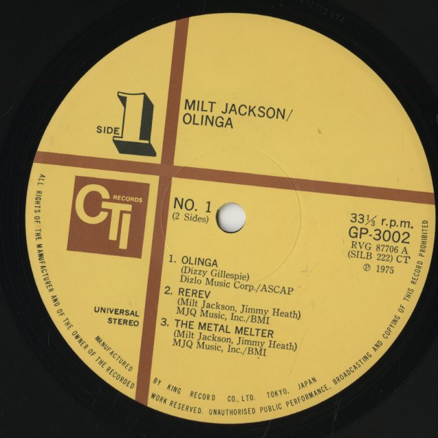 MILT JACKSON / Feelings (LP) / Pablo | WAXPEND RECORDS