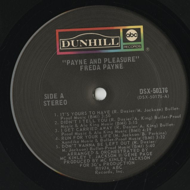 Freda Payne / フリーダ・ペイン / Payne & Pleasure (DSX-50176)