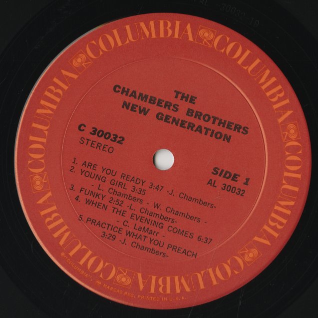 The Chambers Brothers / チェンバース・ブラザーズ / New Generation (C30032)