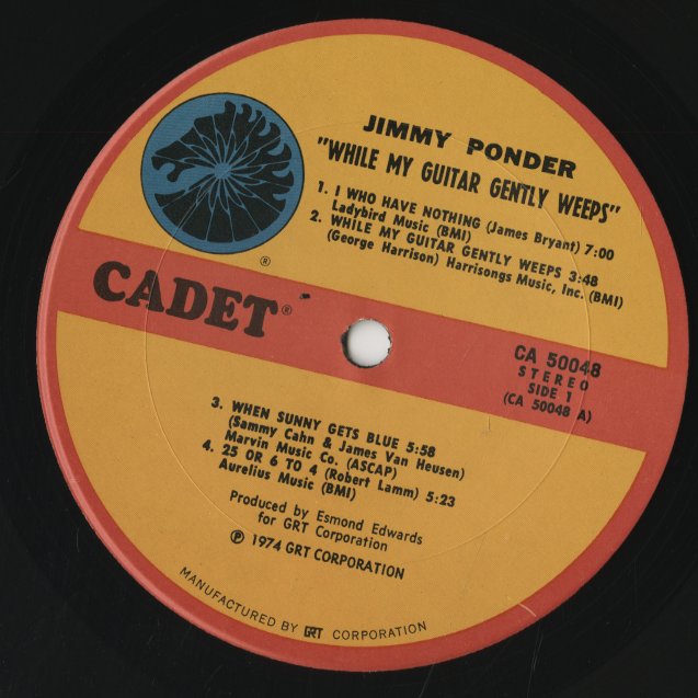Jimmy Ponder / ジミー・ポンダー / While My Guitar Gently Weeps