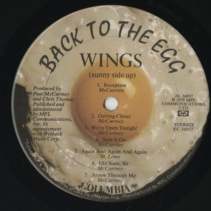 Wings / ウィングス / Back To The Egg (FC36057)