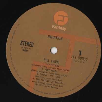 Bill Evans / ビル・エヴァンス / Intuition (LFJ-80036)