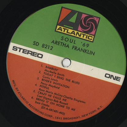 Aretha Franklin / アレサ・フランクリン / Soul '69 (SD8212)