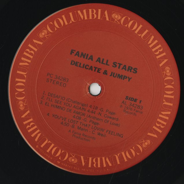 Fania All Stars / ファニア・オールスターズ / Delicate And Jumpy (PC 34283)