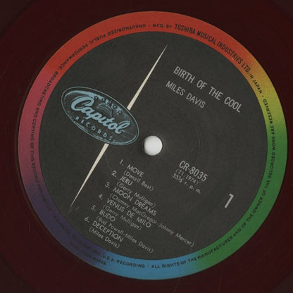 Miles Davis / マイルス・デイヴィス / Birth Of The Cool (CR-8035)