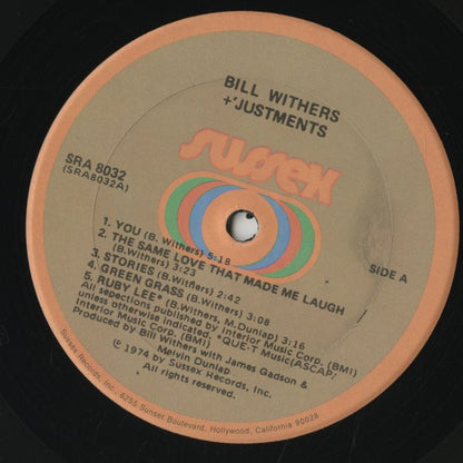 Bill Withers / ビル・ウィザース / +'Justments (SRA8032)