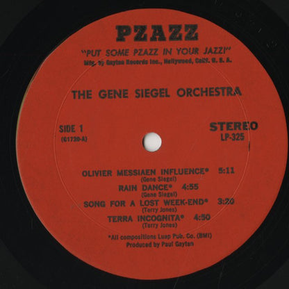 The Gene Siegel Orchestra / ジーン・シーゲル ( SLP325 )