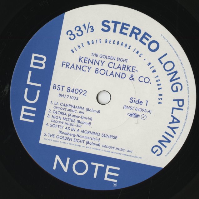 Kenny Clarke Francy Boland And Company / ケニー・クラーク　フランシー・ボラン / The Golden 8 ( BNJ71035 )