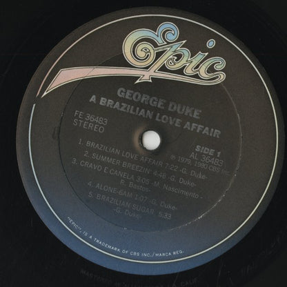 George Duke / ジョージ・デューク / A Brazilian Love Affair (FE36483)