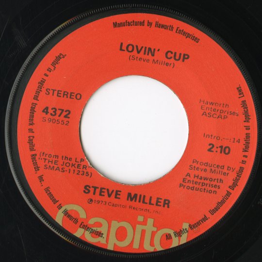 Steve Miller / スティーヴ・ミラー・バンド / Fly Like An Eagle / The Lovin’ Cup -7 (4372)
