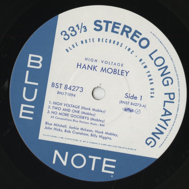 Hank Mobley / ハンク・モブレー / Hi Voltage (BNJ71094)