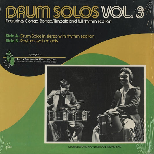 Drum Solos Vol. 3 / Featuring: Conga, Bongo, Timbale and Full Rhythm Section (LPV451)