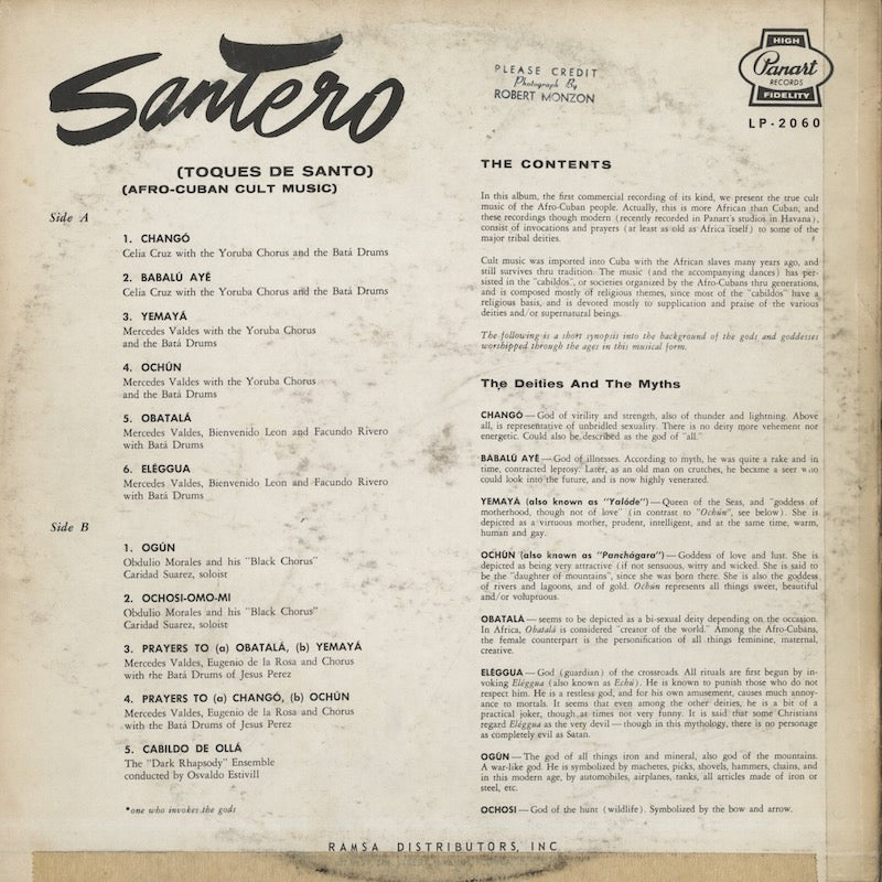 V.A./ Santero / Celia Cruz, Mercedes Valdes etc (LP2060)