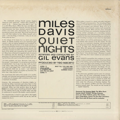 Miles Davis / マイルス・デイヴィス / Quiet Nights (SOPU-84)