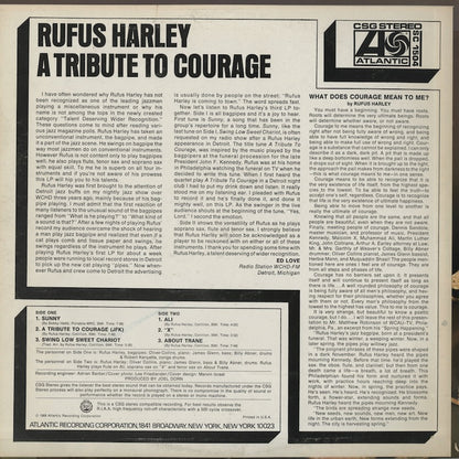 Rufus Harley / ルーファス・ハーレイ / A Tribute To Courage (SC 1504)