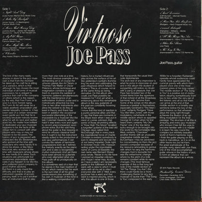 Joe Pass / ジョー・パス / Virtuoso (MTF1013)