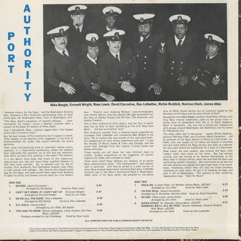 United States Navy Port Autholity Soul Band / Together (72838)